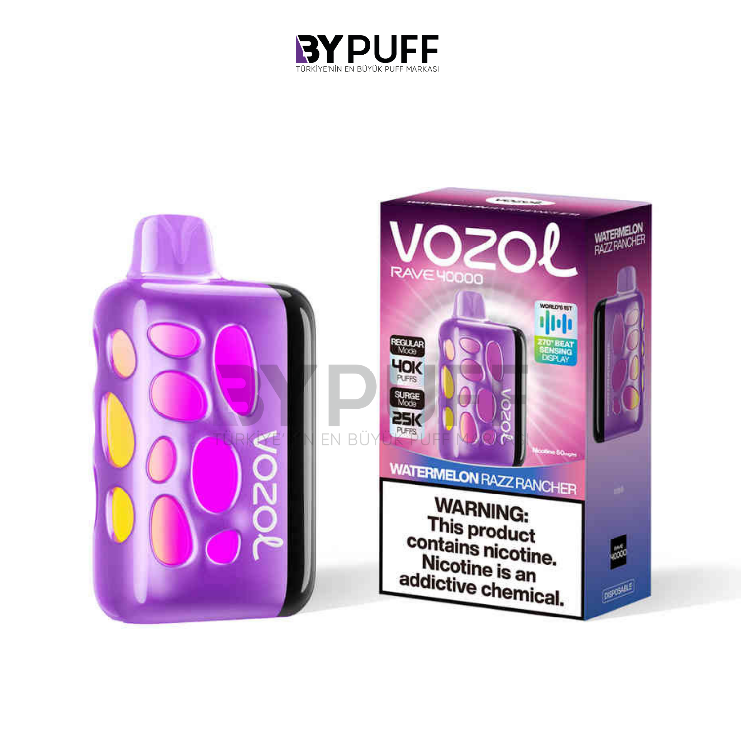 Vozol Rave 40000 Watermelon Razz Rancher