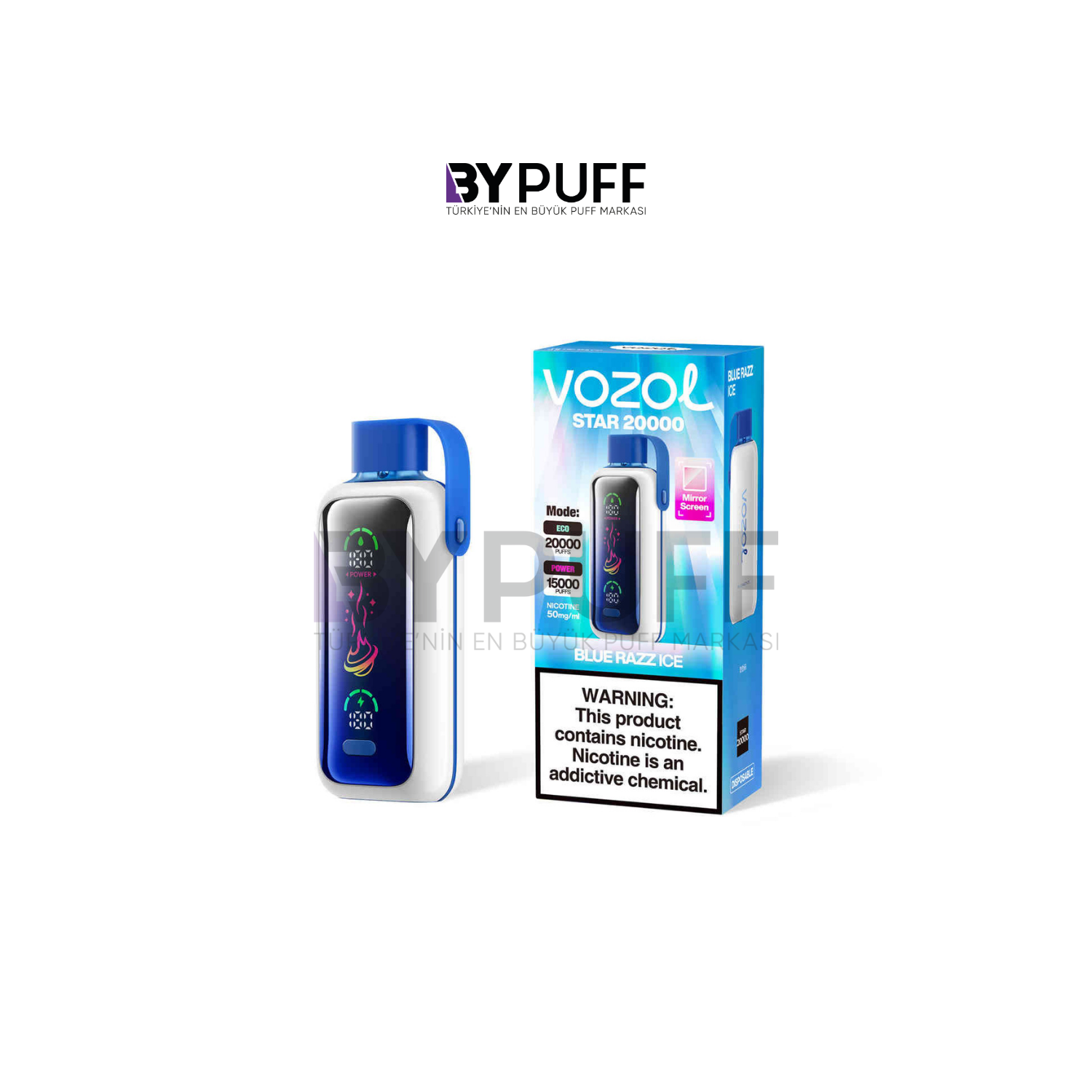 Vozol Star 20000 Blue Razz Ice