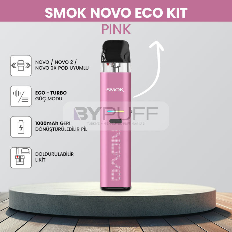 SMOK Novo Eco Pod Vape Kit - Pink