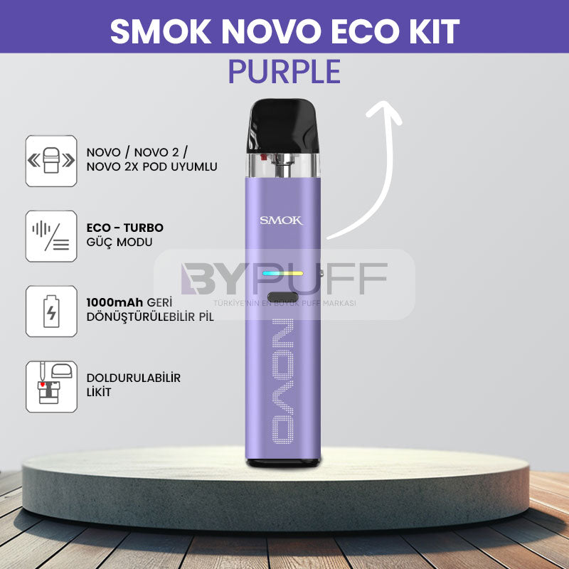 SMOK Novo Eco Pod Vape Kit - Purple