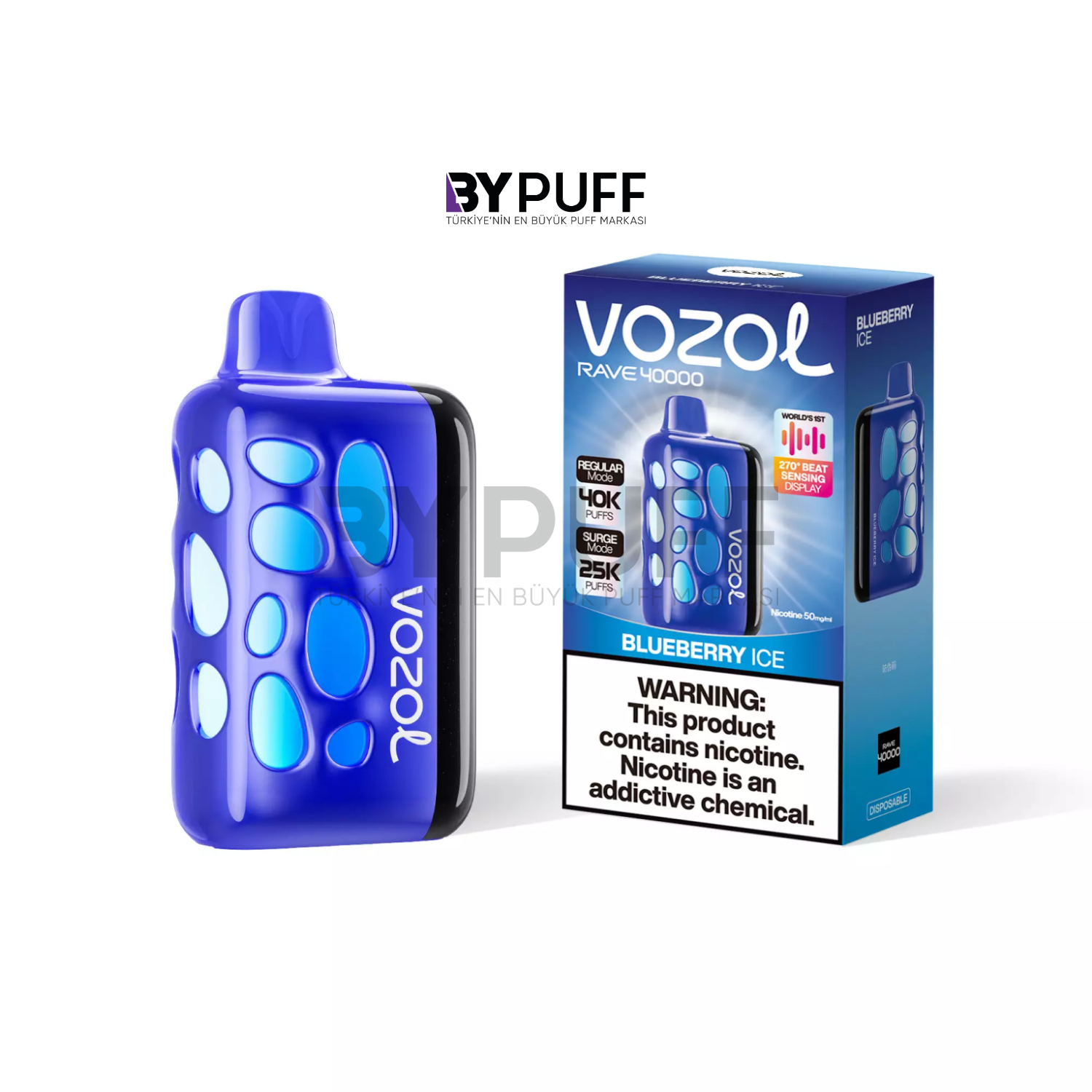 Vozol Rave 40000 Blueberry Ice