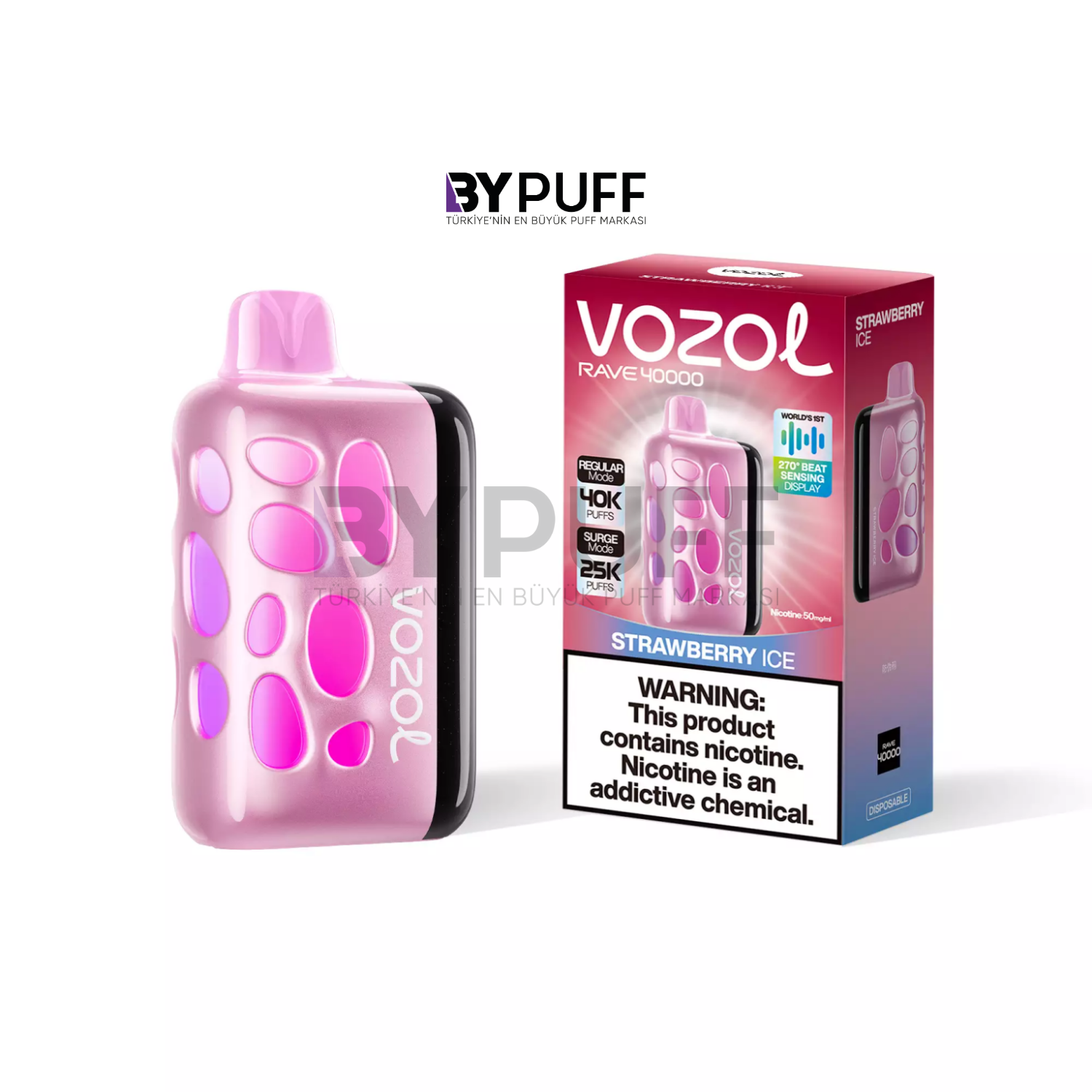 Vozol Rave 40000 Strawberry Ice