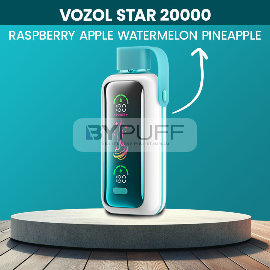 Vozol Star 20000 Raspberry Apple Watermelon Pineapple
